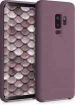 kwmobile telefoonhoesje voor Samsung Galaxy S9 Plus - Hoesje met siliconen coating - Smartphone case in druivenblauw