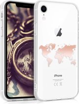 kwmobile telefoonhoesje voor Apple iPhone XR - Hoesje voor smartphone - Wereldkaart design