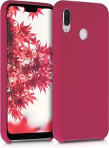 kwmobile telefoonhoesje voor Huawei P20 Lite - Hoesje met siliconen coating - Smartphone case in mat fuchsia