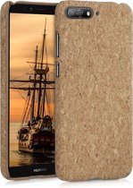kwmobile hoesje voor Huawei Y6 (2018) - beschermhoes van kurk - lichtbruin