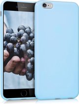 kwmobile telefoonhoesje voor Apple iPhone 6 Plus / 6S Plus - Hoesje voor smartphone - Back cover in mat lichtblauw