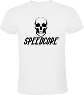 Speedcore Heren t-shirt | festival |hardcore | terrorcore | Wit