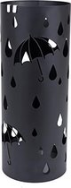 Trend24 Paraplubak - Parapluhouder - Paraplubak zwart - 19,5 x 19,5 x 49 cm - Zwart
