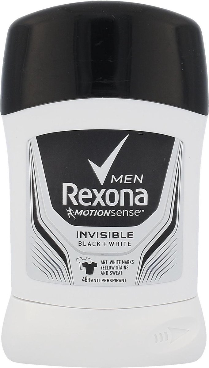 Goedkoopste Rexona - Motion Sense Men Black White Invisible sztyfcie - 50ML
