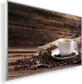 Infrarood Verwarmingspaneel 130W met fotomotief een Smart Thermostaat (5 jaar Garantie) - Koffie 168