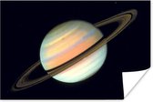 Affiche Saturne dans la Voie Lactée 180x120 cm - Tirage photo sur Poster (décoration murale salon / chambre) XXL / Groot format!