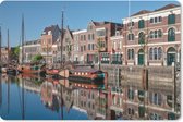 Muismat Rotterdam - De Delfshaven in de Nederlandse stad Rotterdam muismat rubber - 27x18 cm - Muismat met foto