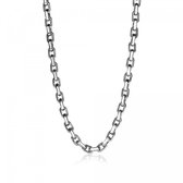 ZINZI zilveren schakelcollier rechthoek 45cm ZIC1615