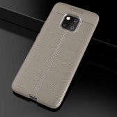 Litchi Texture TPU schokbestendig hoesje voor Huawei Mate 20 Pro (grijs)