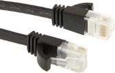 CAT6 Ultradunne platte Ethernet-netwerk LAN-kabel, lengte: 5 m (zwart)
