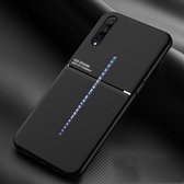Voor vivo iQOO Pro Classic Tilt Strip Grain Magnetisch Schokbestendig PC + TPU-hoesje (zwart)