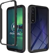 Voor Motorola Moto G8 Plus Starry Sky Solid Color Series Schokbestendige PC + TPU beschermhoes (zwart)