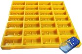 Domino Epoxy Siliconen Mal DIY Fondant Cake Decoratie, Modelnummer: SX-BH-108 (Geel)