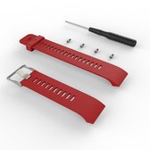 Voor Garmin Forerunner 30/35 siliconen vervangende polsband horlogeband (rood)