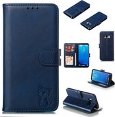 Leren beschermhoes voor Galaxy S8 (blauw)