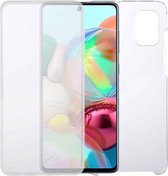 Voor Samsung Galaxy A71 PC + TPU ultradunne dubbelzijdige all-inclusive transparante hoes