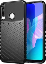 Voor Huawei Y7P Thunderbolt schokbestendige TPU beschermende zachte hoes (zwart)