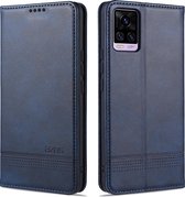 Voor vivo V20 Pro / S7 ZNS Magnetische Kalf Textuur Horizontale Flip Leren Case met Kaartsleuven & Houder & Portemonnee (Donkerblauw)