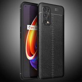Voor OPPO Realme X7 Pro Litchi Texture TPU schokbestendig hoesje (zwart)