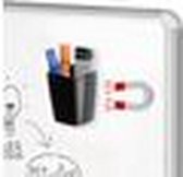OBYCPIN 3-delig Whiteboard Accessoire, Magnetische Pennenhouder, met 2 Magnetische Whiteboard Sponsjes, Ideaal voor Koelkast, Kantoor en Magnetische Oppervlakken (Zwart