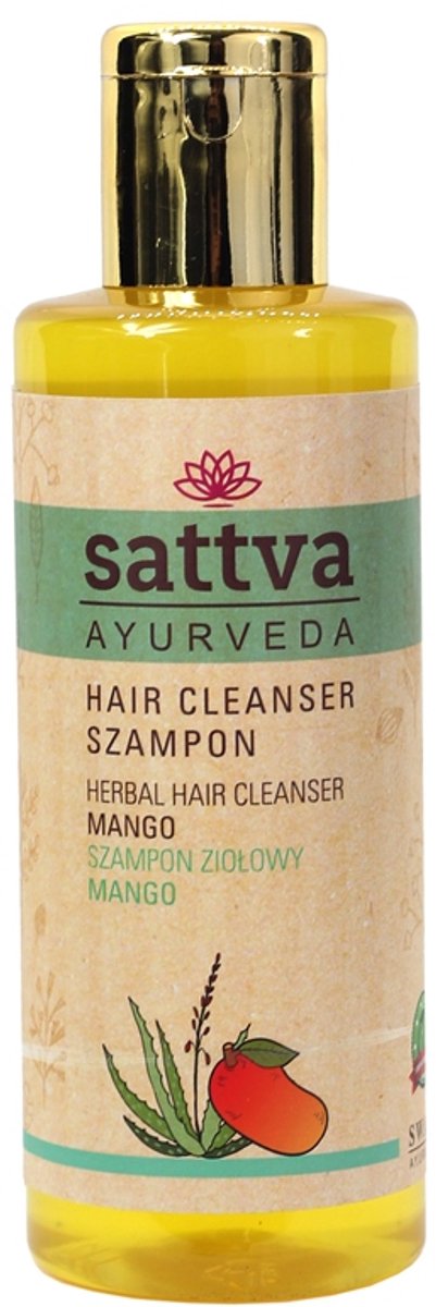 Sattva - Hair Cleanser Moisturizing Herbal Shampoo Mango 210Ml