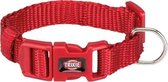 Trixie halsband hond premium rood - 35-55x2 cm - 1 stuks