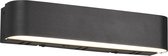 LED Wandlamp WiZ - Smart LED - Iona Idrion - 5W - Aanpasbare Kleur - RGBW - Rechthoek - Mat Zwart - Aluminium