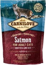 Carnilove salmon sensitive / long hair - 400 gr - 1 stuks