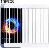 10 STUKS voor Huawei Honor 8 Front Screen buitenste glazen lens (wit)