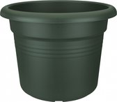 Elho Green Basics Cilinder 45 - Bloempot voor Buiten - Ø 43.8 x H 33.8 cm - Groen/Blad Groen