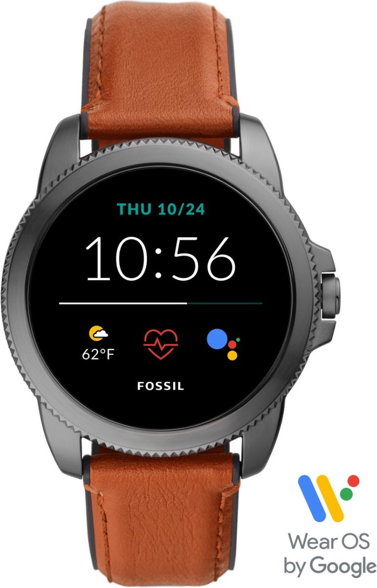 Fossil Gen 5E FTW4055 Heren Smartwatch - 44 mm - Bruin | bol.com