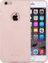 GOOSPERY SOFT FEELING voor iPhone 6 & 6s Liquid State TPU Drop-proof Soft Protective Back Cover Case (Beige)