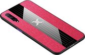 Voor Huawei Honor 9X Pro XINLI stiksels Textue schokbestendig TPU beschermhoes (rood)