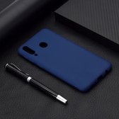 Voor Galaxy M30 Candy Color TPU Case (blauw)