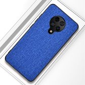 Voor Xiaomi Redmi K30 Pro schokbestendige doektextuur PC + TPU beschermhoes (donkerblauw)
