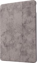Voor iPad 10,2 inch GEBEI stoffen textuur horizontale flip beschermhoes met houder (grijs)