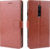 Retro Crazy Horse Texture Horizontale Flip Leather Case voor Xiaomi Redmi K20 / K20 Pro, met houder & kaartsleuven & fotolijst (bruin)