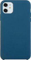 Voor iPhone 11 Effen kleur Solid Silicone Shockproof Case (Xingyu Blue)