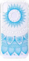 Stijlvol en mooi patroon TPU Drop Protection Cover voor Xiaomi Redmi 7A (blauw patroon)