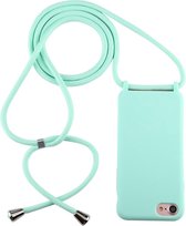 Voor iPhone 6s / 6 Candy Color TPU beschermhoes met lanyard (mintgroen)