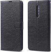Voor Vivo X27 Pro AZNS Sheepskin Texture Horizontale Flip Leather Case met houder & kaartsleuven & portemonnee (zwart)
