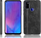 Voor Galaxy M51 schokbestendig naaien koe patroon Skin PC + PU + TPU Case (zwart)