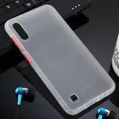 Voor Galaxy M10 Skin Hand Feeling Series Anti-fall Frosted PC + TPU Case (transparant)