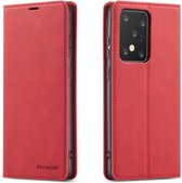 Voor Galaxy S20 Ultra Forwenw Dream Series Oil Edge Strong Magnetism Horizontal Flip Leather Case with Holder & Card Slots & Wallet & Photo Frame (Red)