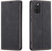 Voor Galaxy S20 Plus Forwenw Dream Series Oil Edge Strong Magnetism Horizontal Flip Leather Case with Holder & Card Slots & Wallet & Photo Frame (Black)