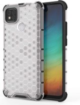 Voor Xiaomi Redmi 9C schokbestendige honingraat pc + TPU-hoes (wit)