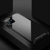 Voor iPhone 11 Pro SULADA metalen frame gehard glas beschermhoes (zwart)