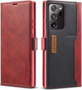 Voor Samsung Galaxy Note 20 LC.IMEEKE LC-001-serie PU + TPU kleuraanpassing Frosted horizontale flip lederen tas met houder en kaartsleuf (rood)