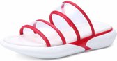Lichtgewicht Casual Antislip Slijtvaste Transparante Jelly Simple Slippers Sandalen voor Dames (Kleur: Rood Maat: 37)