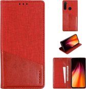 Voor Xiaomi Redmi Note 8T MUXMA MX109 horizontale flip lederen tas met houder en kaartsleuf en portemonnee (rood)